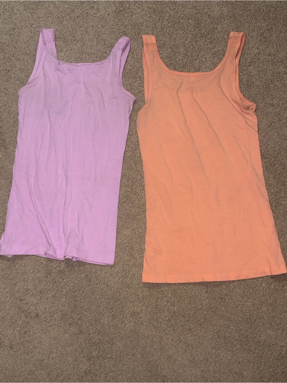 Ardene Lavender and Peach Tank Camisoles